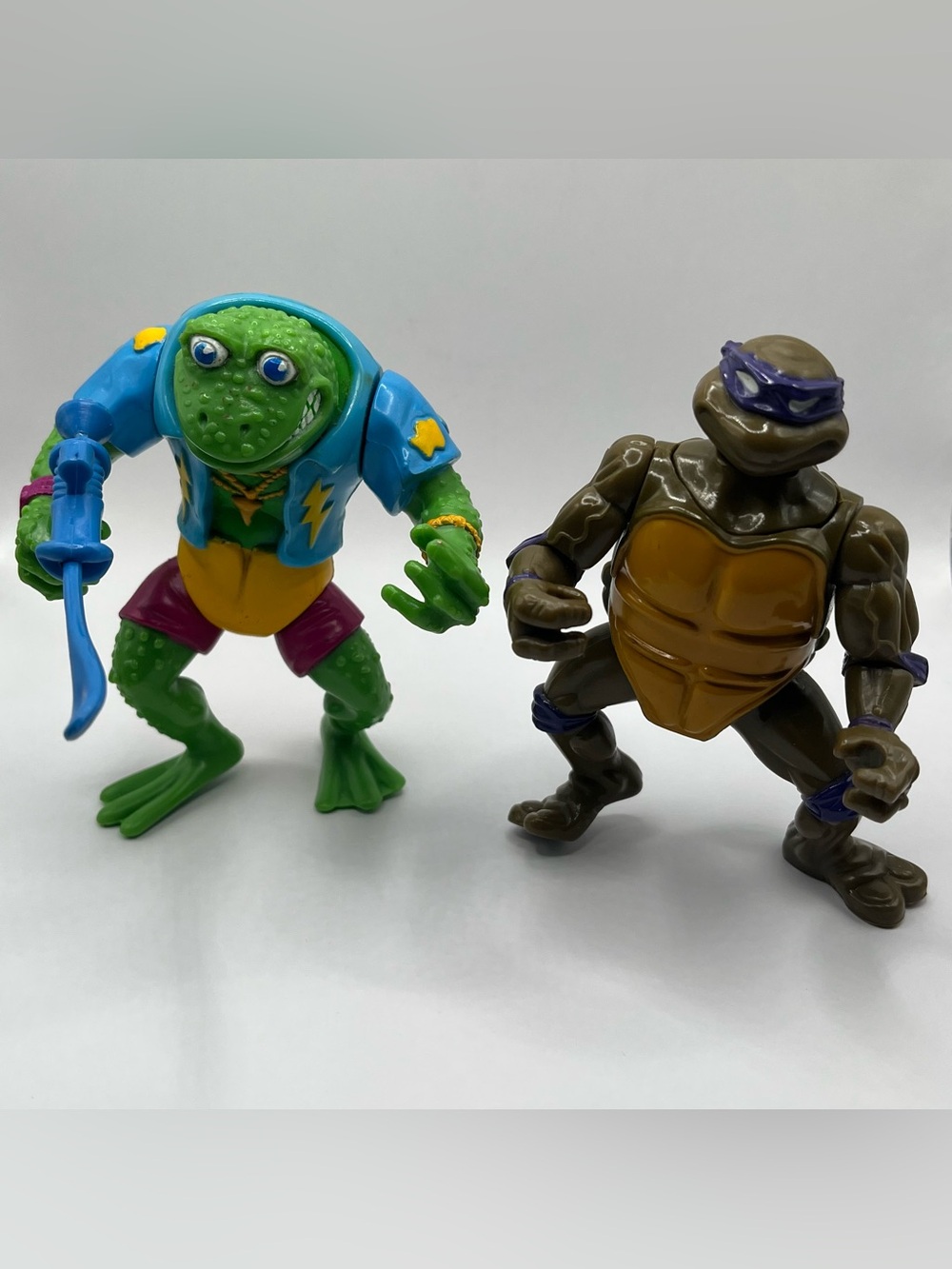 1991 Head Droppin’ Donatello and 1989 Genghis Frog Teenage Mutant Ninja Turtles